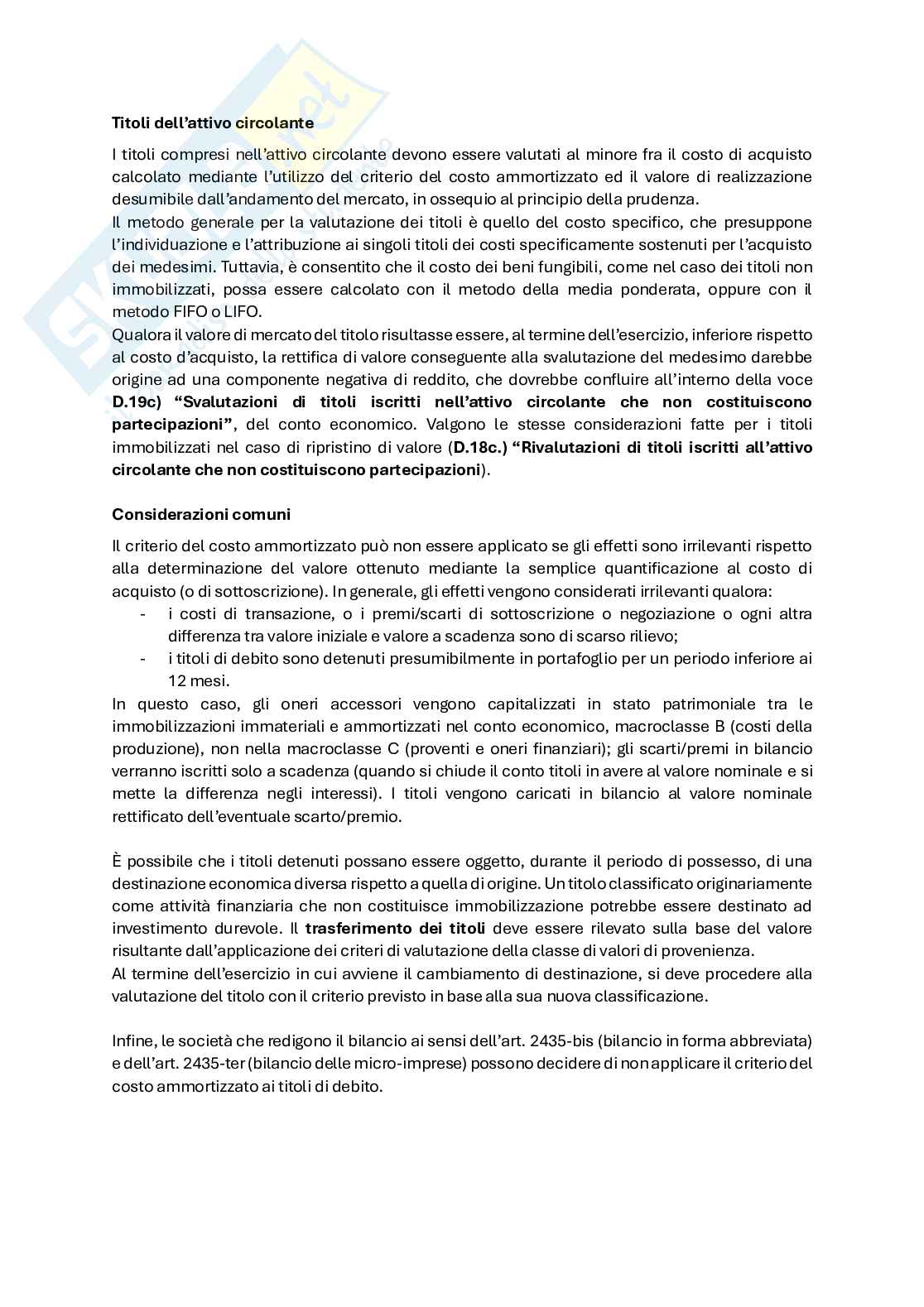 Appunti primo modulo Temi avanzati di bilancio e revisione Pag. 26