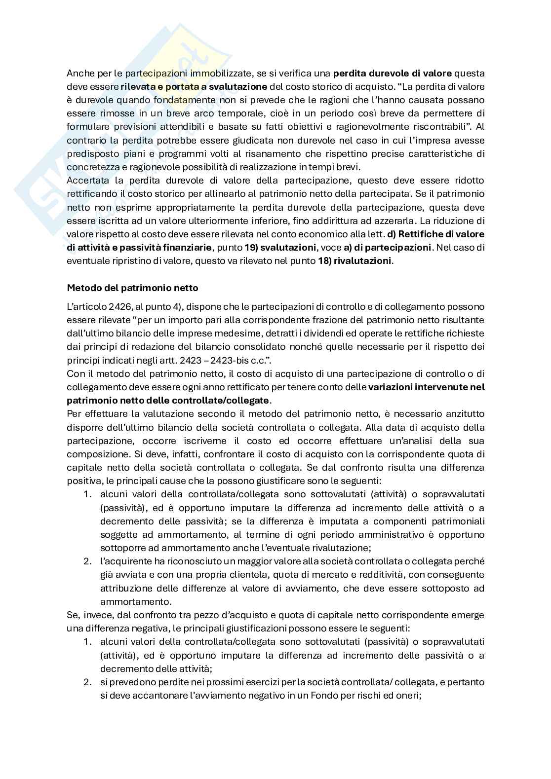 Appunti primo modulo Temi avanzati di bilancio e revisione Pag. 31