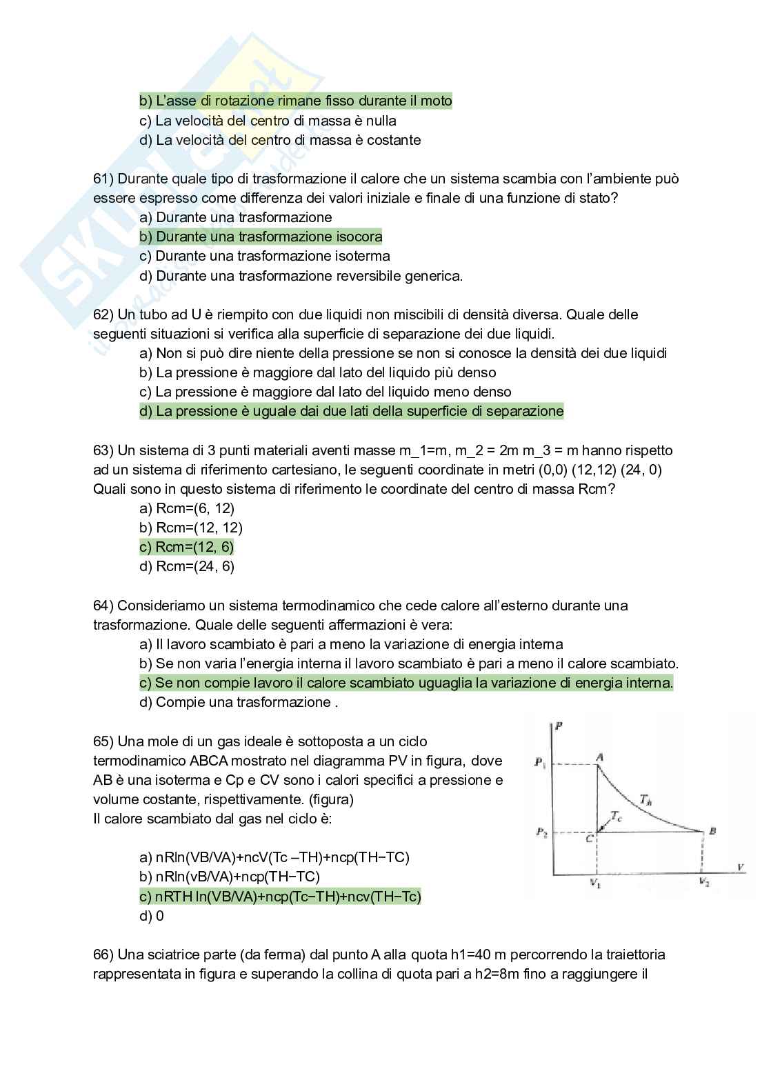 Quiz svolto del corso di Fisica 1 Pag. 11