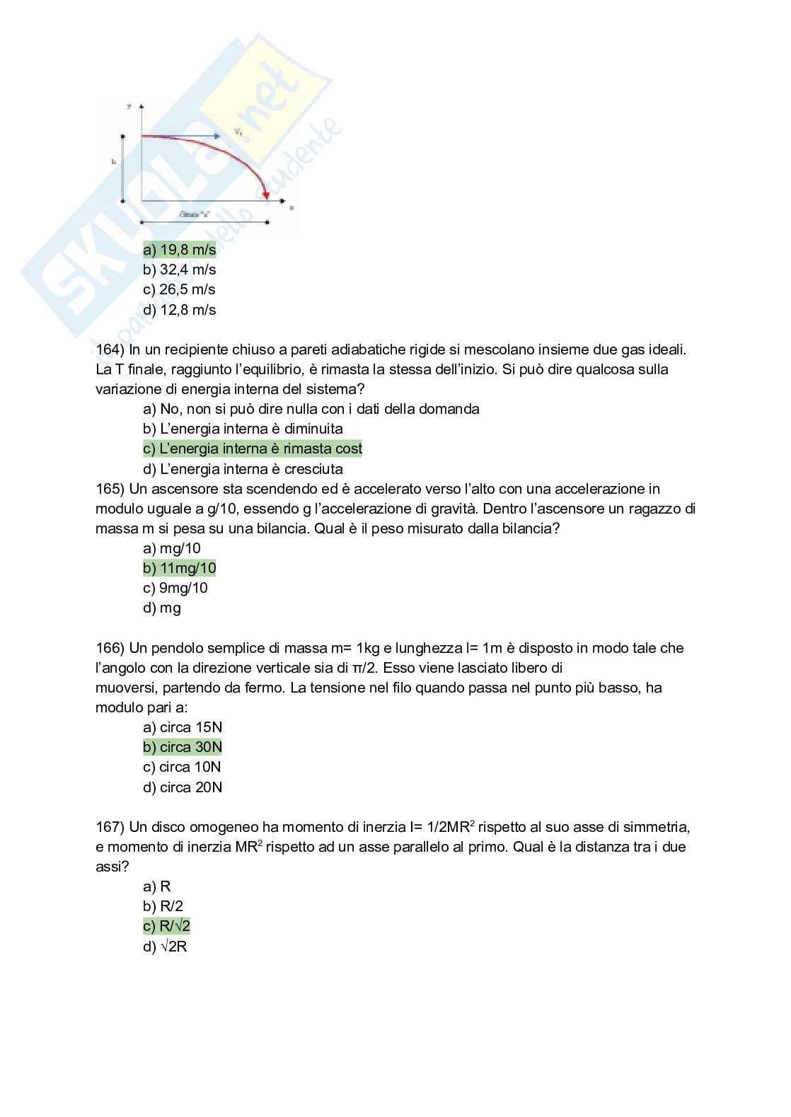 Quiz svolto del corso di Fisica 1 Pag. 31