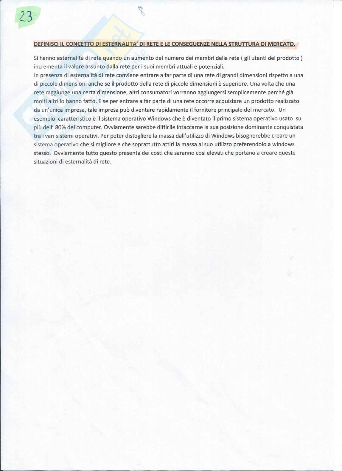 Esercitazioni svolte Economia politica Pag. 26