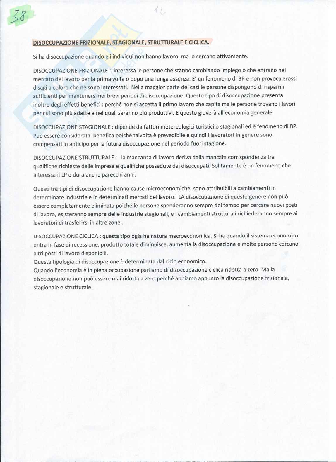 Esercitazioni svolte Economia politica Pag. 46