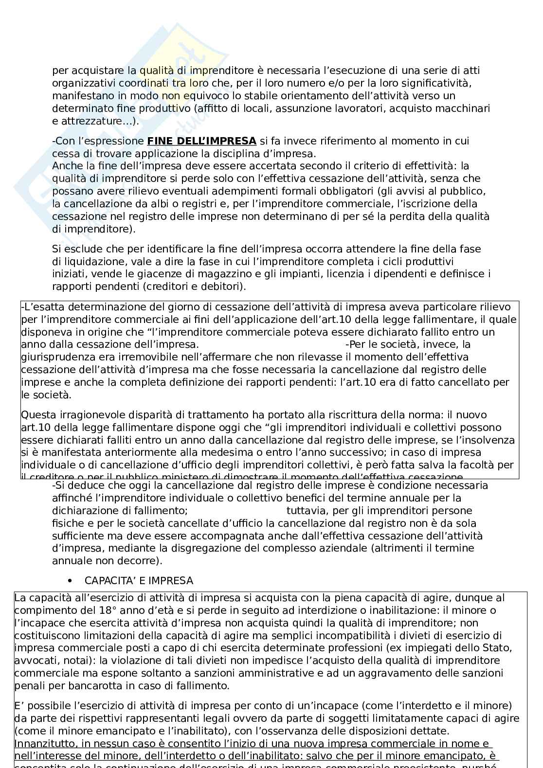 Riassunto esame Diritto Commerciale, Prof. Fabbio Philipp, libro consigliato Manuale di diritto commerciale, Mario Campobasso Pag. 11