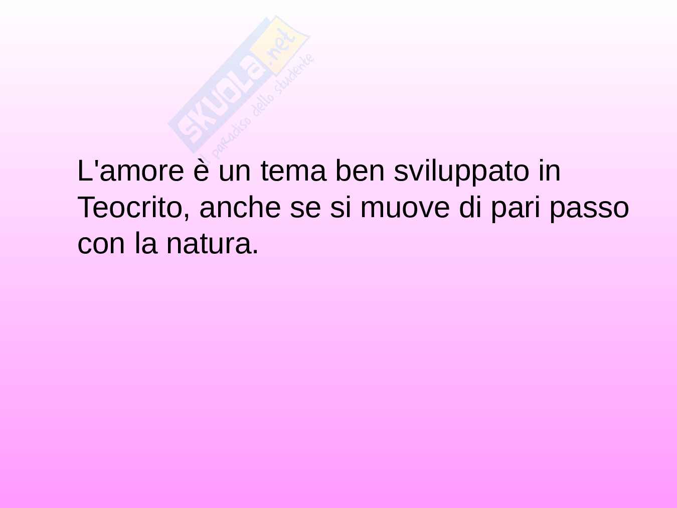 Amore: parola inventata dai poeti per far rima con cuore (Ambrose Bierce) Pag. 71