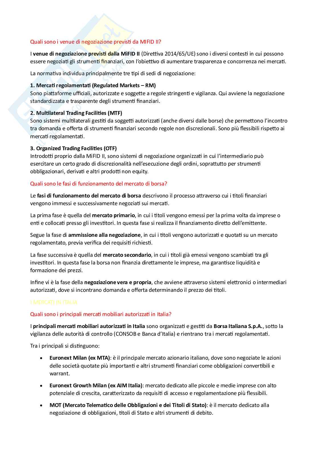 Appunti Economia degli intermediari finanziari Pag. 11