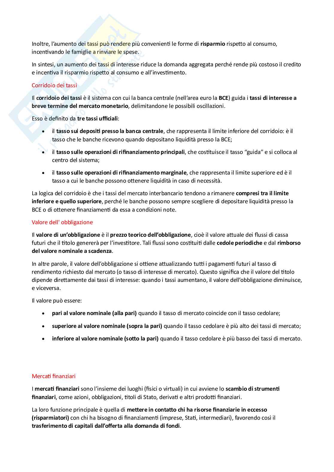 Appunti Economia degli intermediari finanziari Pag. 41