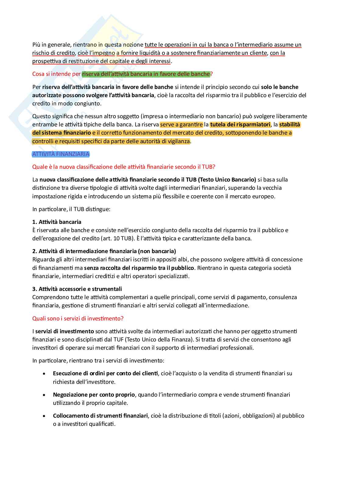 Appunti Economia degli intermediari finanziari Pag. 6