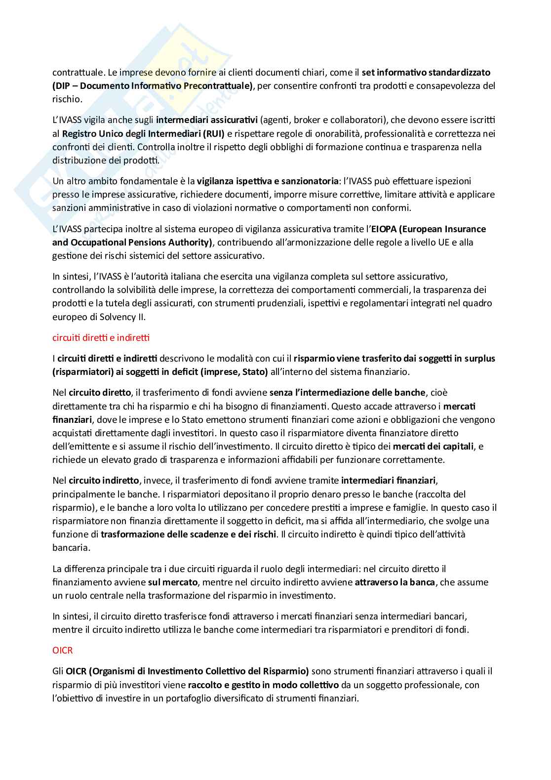 Appunti Economia degli intermediari finanziari Pag. 61