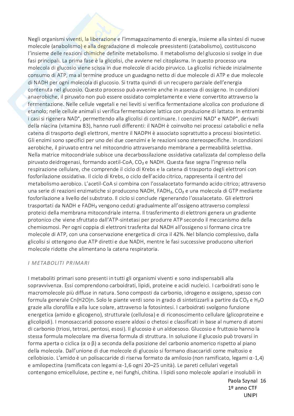 Biologia vegetale con elementi di botanica farmaceutica Pag. 16