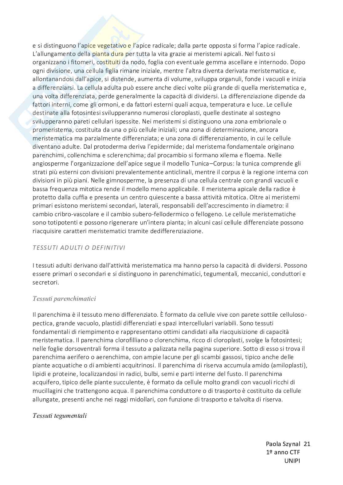 Biologia vegetale con elementi di botanica farmaceutica Pag. 21