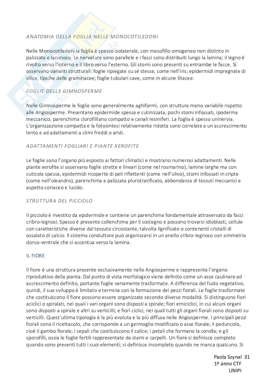 Biologia vegetale con elementi di botanica farmaceutica Pag. 31