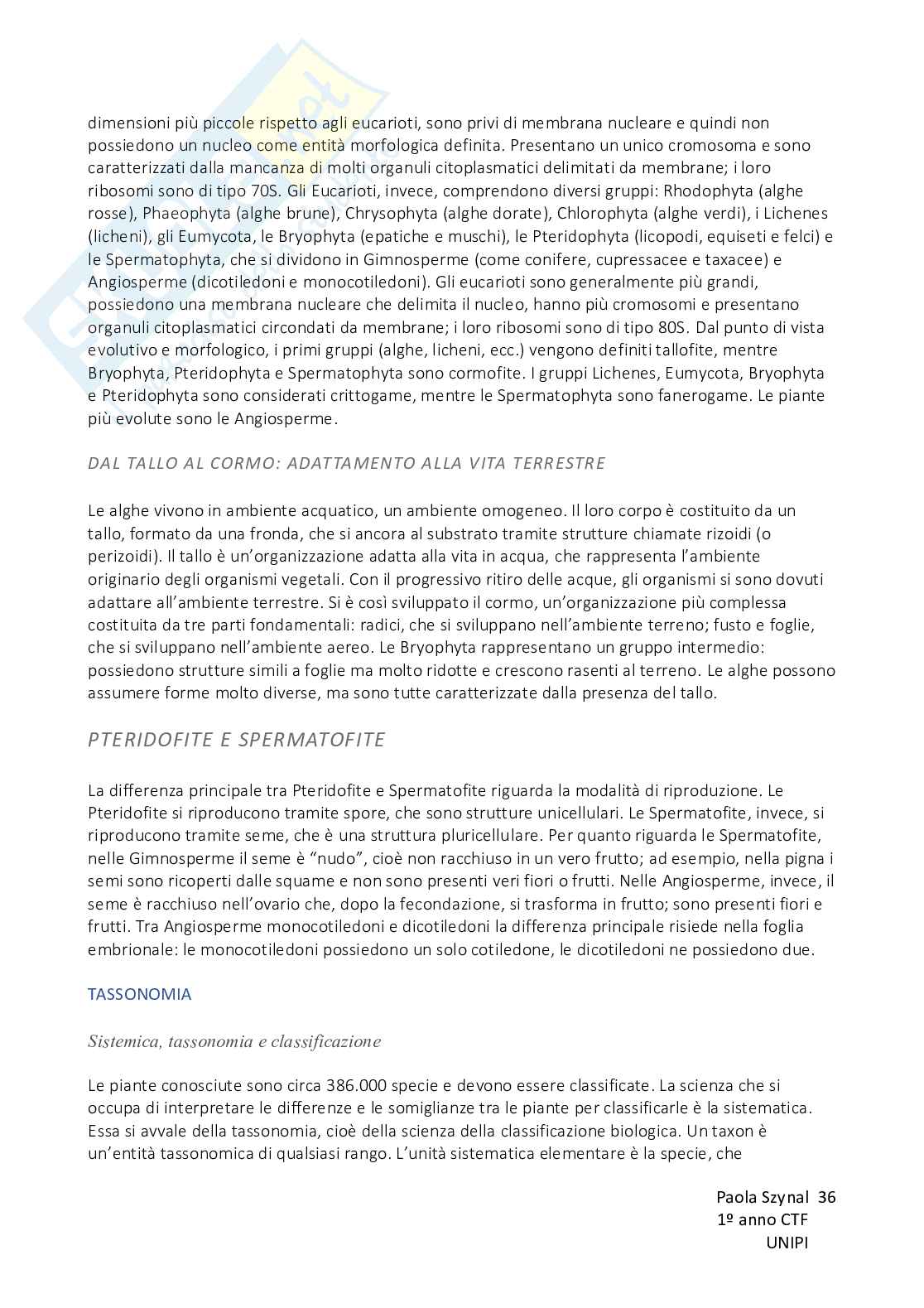 Biologia vegetale con elementi di botanica farmaceutica Pag. 36