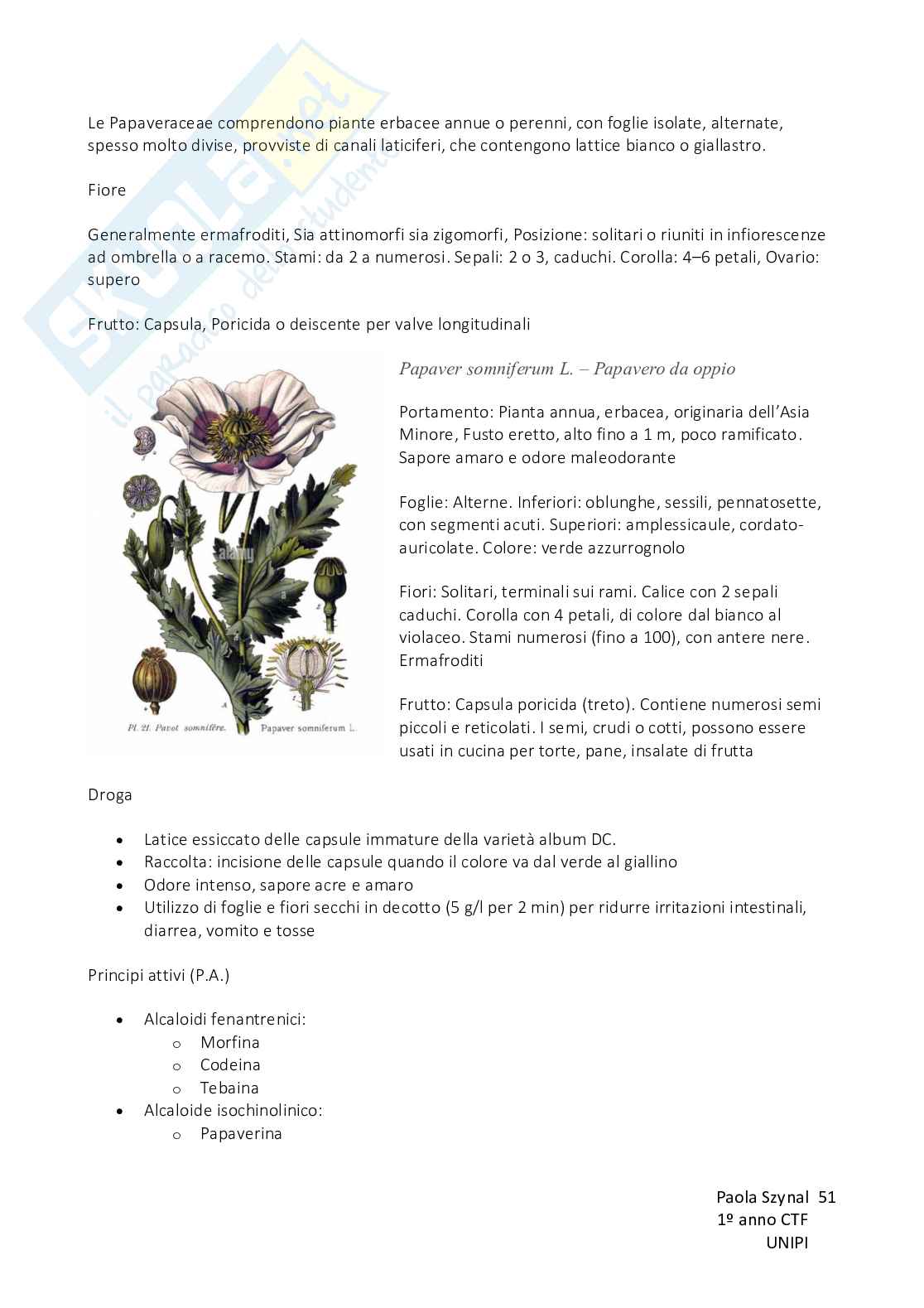 Biologia vegetale con elementi di botanica farmaceutica Pag. 51