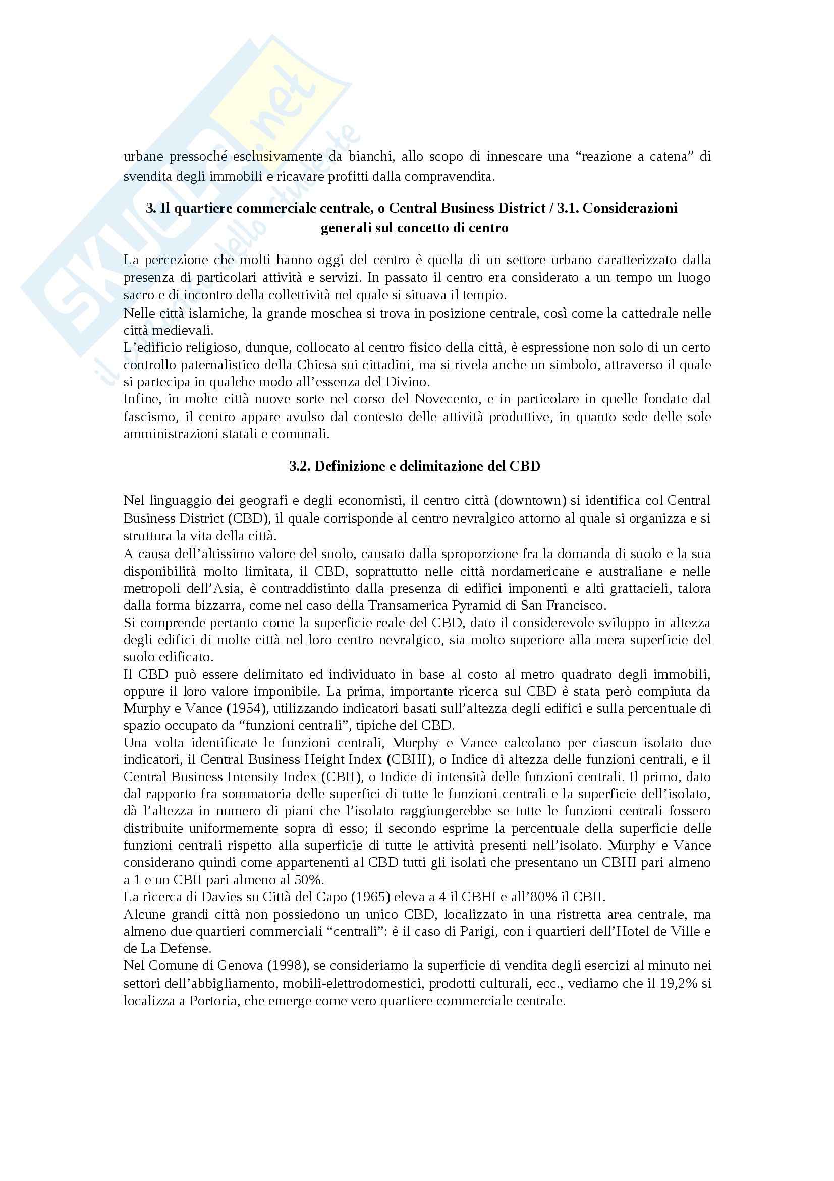 Riassunto esame Geografia, prof. Bartaletti, libro consigliato Città e territorio, analisi spaziale del fenomeno urbano di Bartaletti Pag. 21