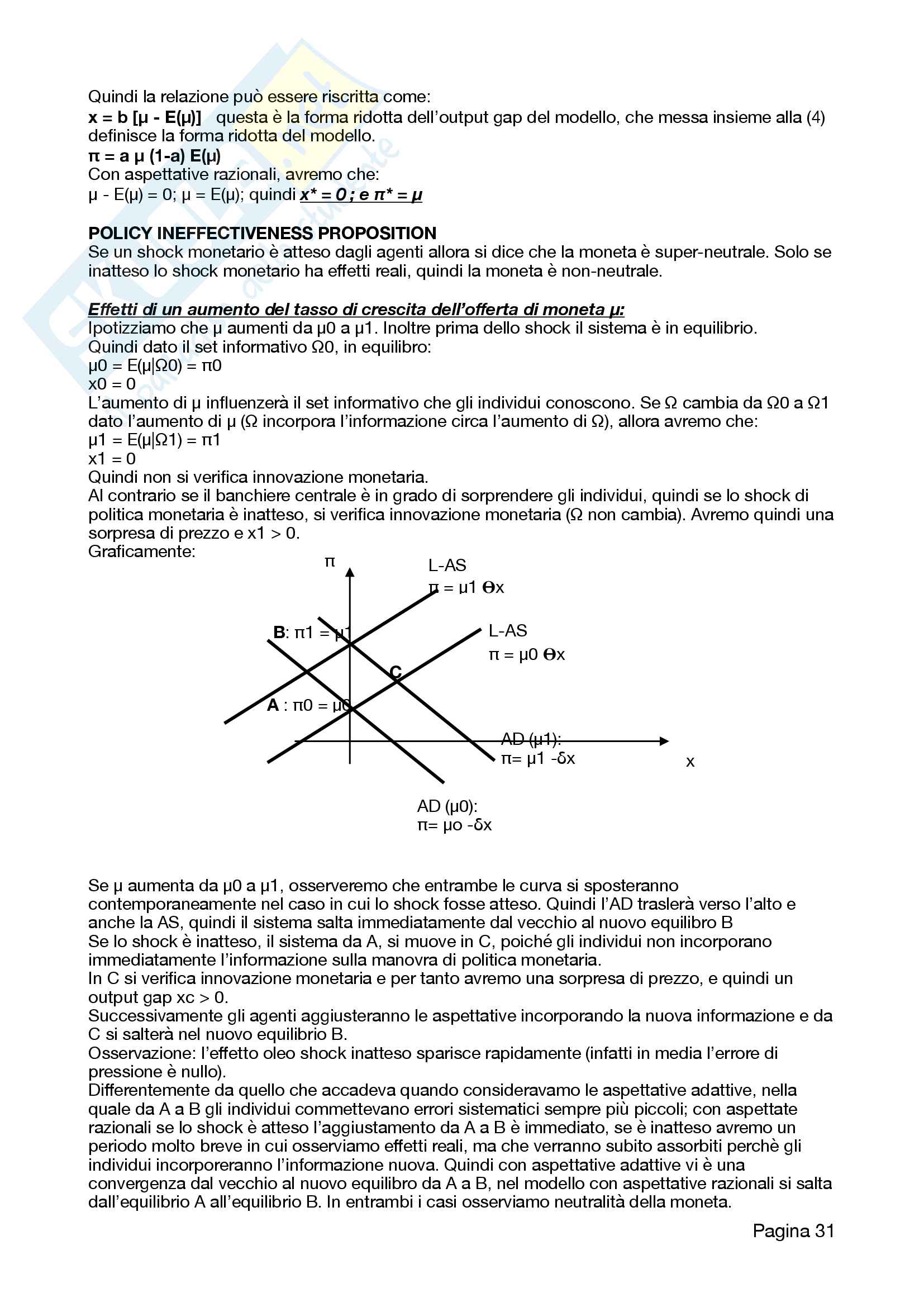 Macroeconomia (parte I) Pag. 31