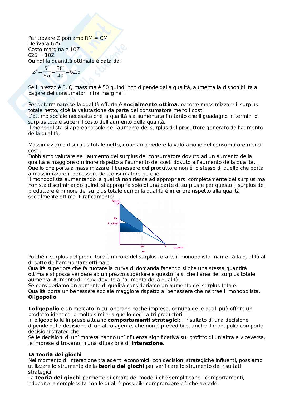 Economia della concorrenza strategica e antitrust Pag. 41