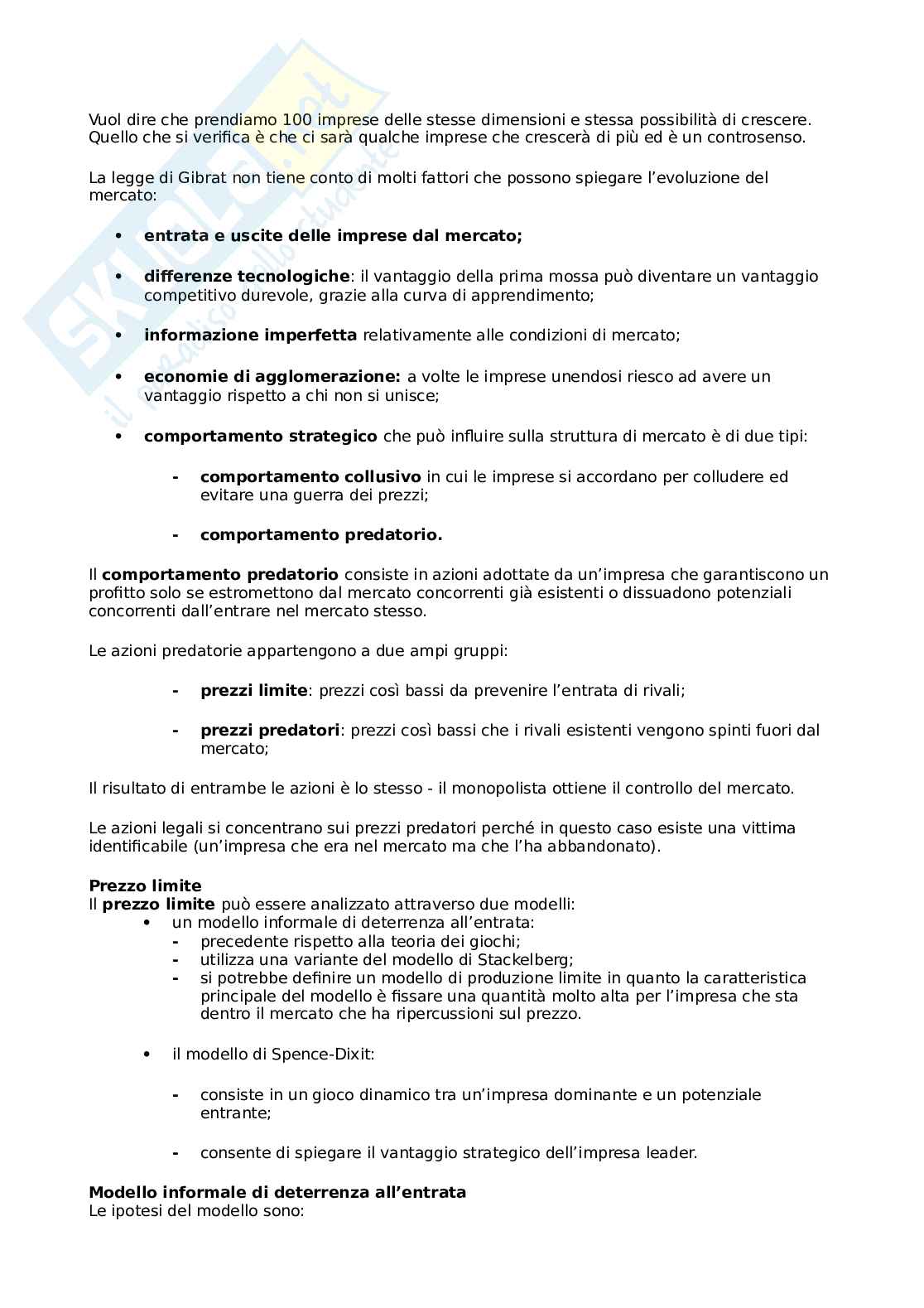 Economia della concorrenza strategica e antitrust Pag. 61