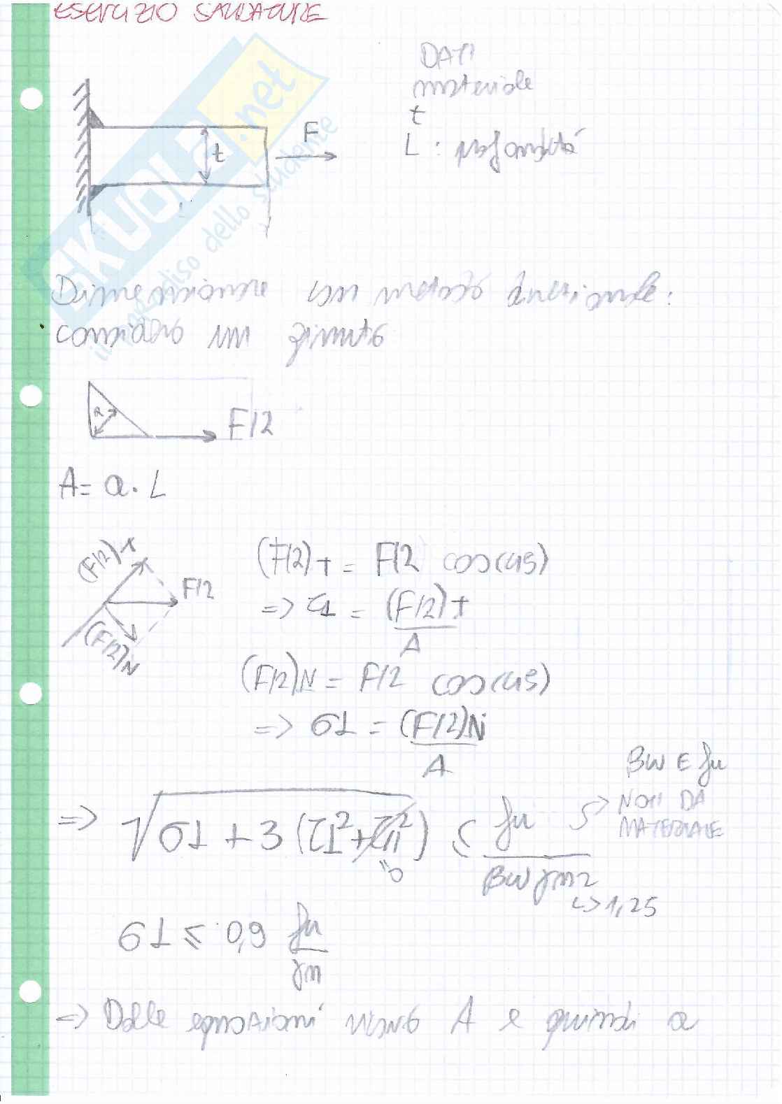 Costruzione di macchine: esercizi Pag. 31