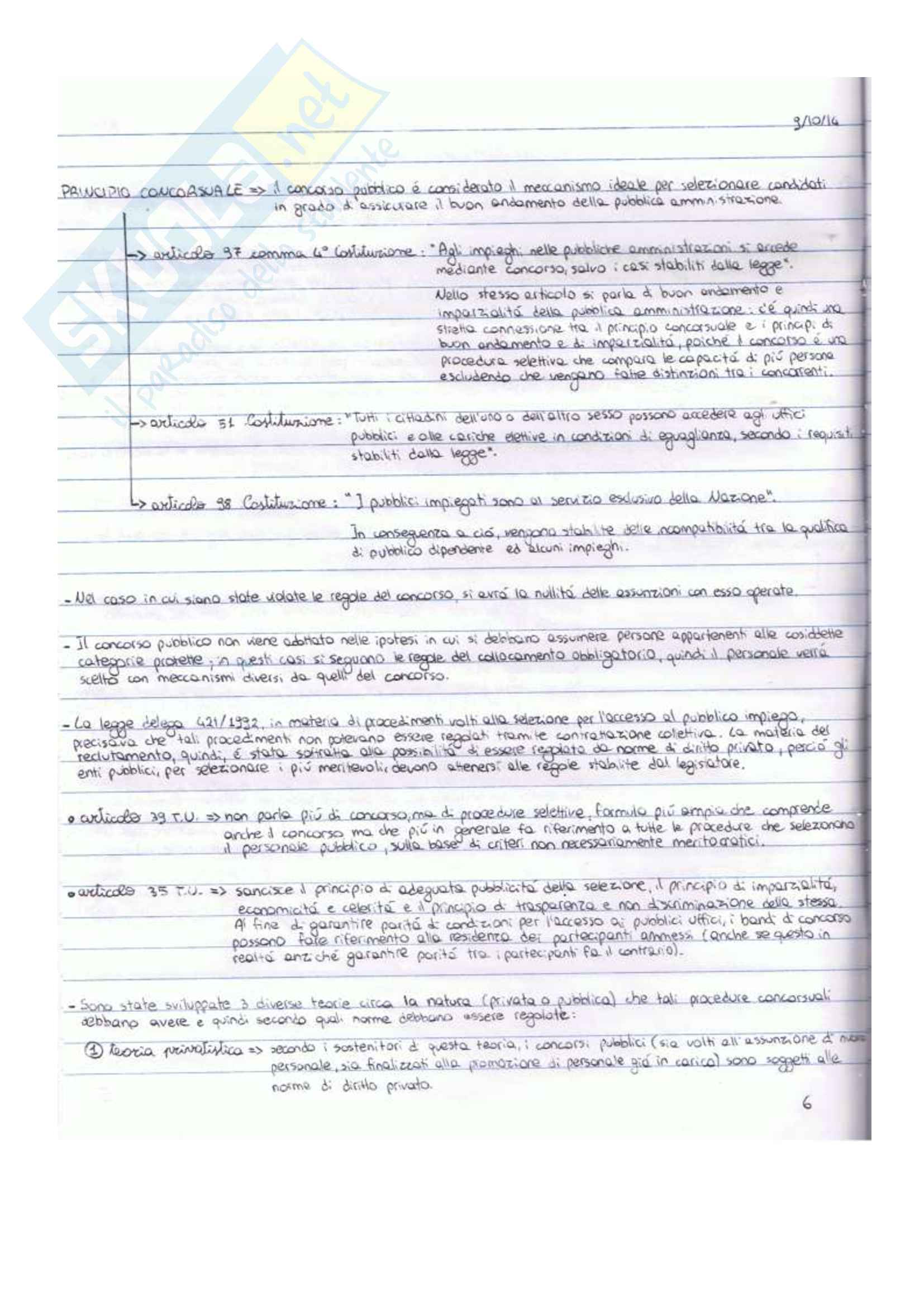 Diritto del lavoro nelle pubbliche amministrazioni Pag. 6