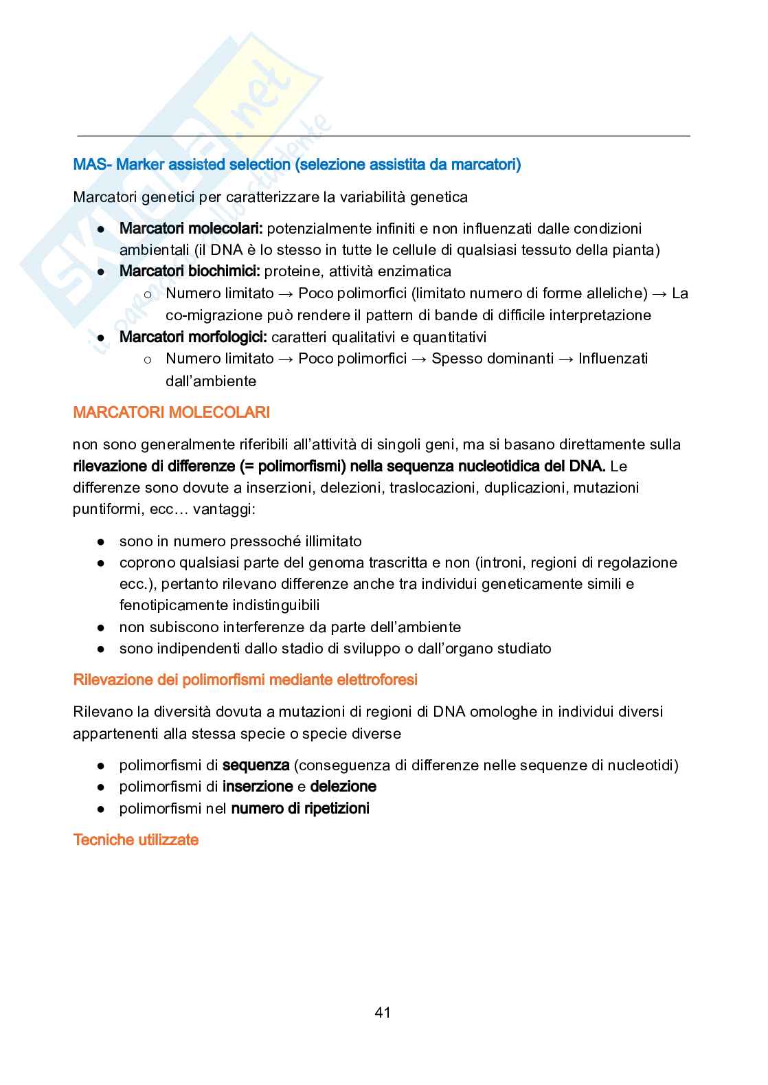 Genetica vegetale Pag. 41