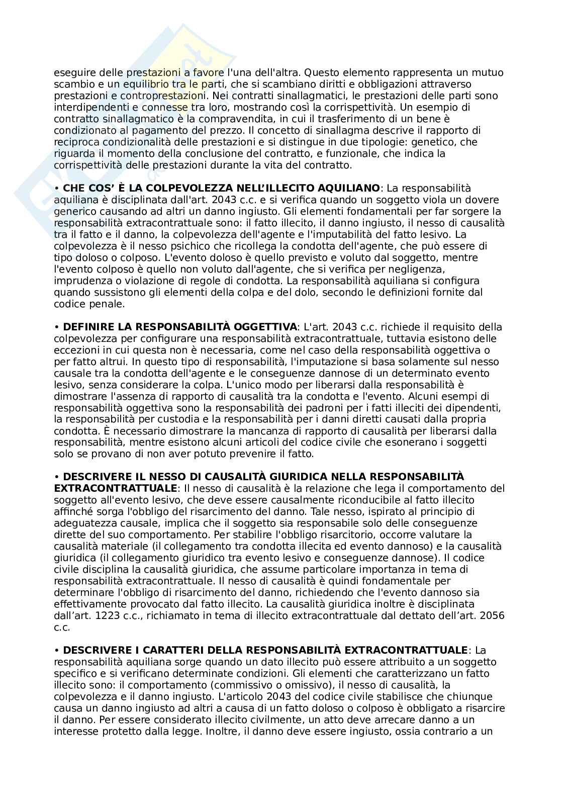 Diritto privato - Domande aperte Pag. 6