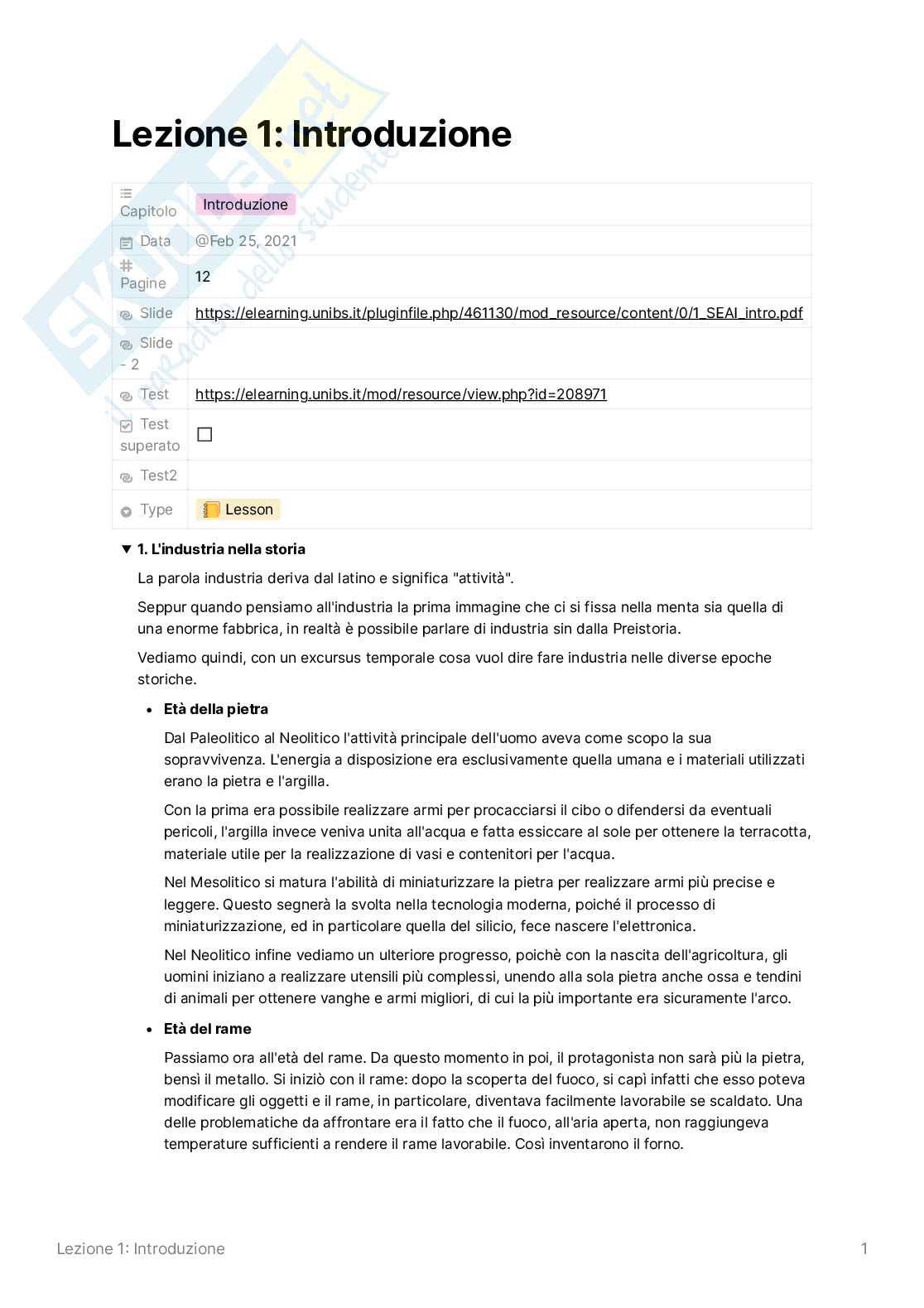 Sistemi elettronici per l'automazione e l'industria, PLC Pag. 1