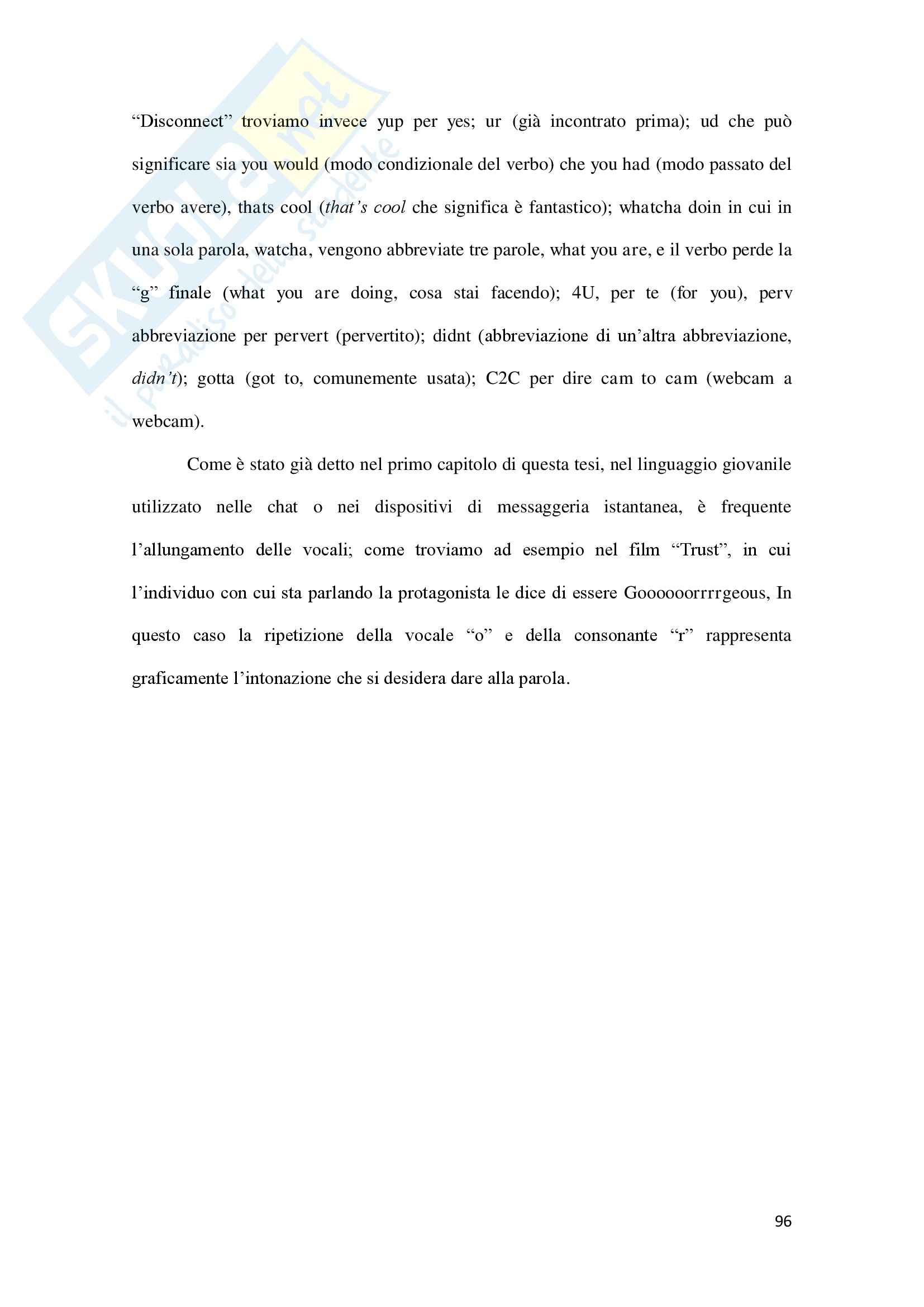 Linguaggio di Internet, Lingua inglese Pag. 96