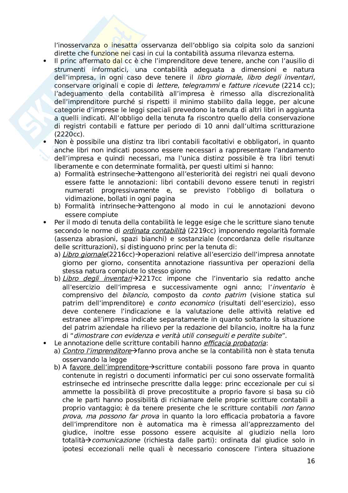 Riassunto esame Diritto Commerciale, prof Bertolotti, libro consigliato Diritto commerciale, Ferri Pag. 16