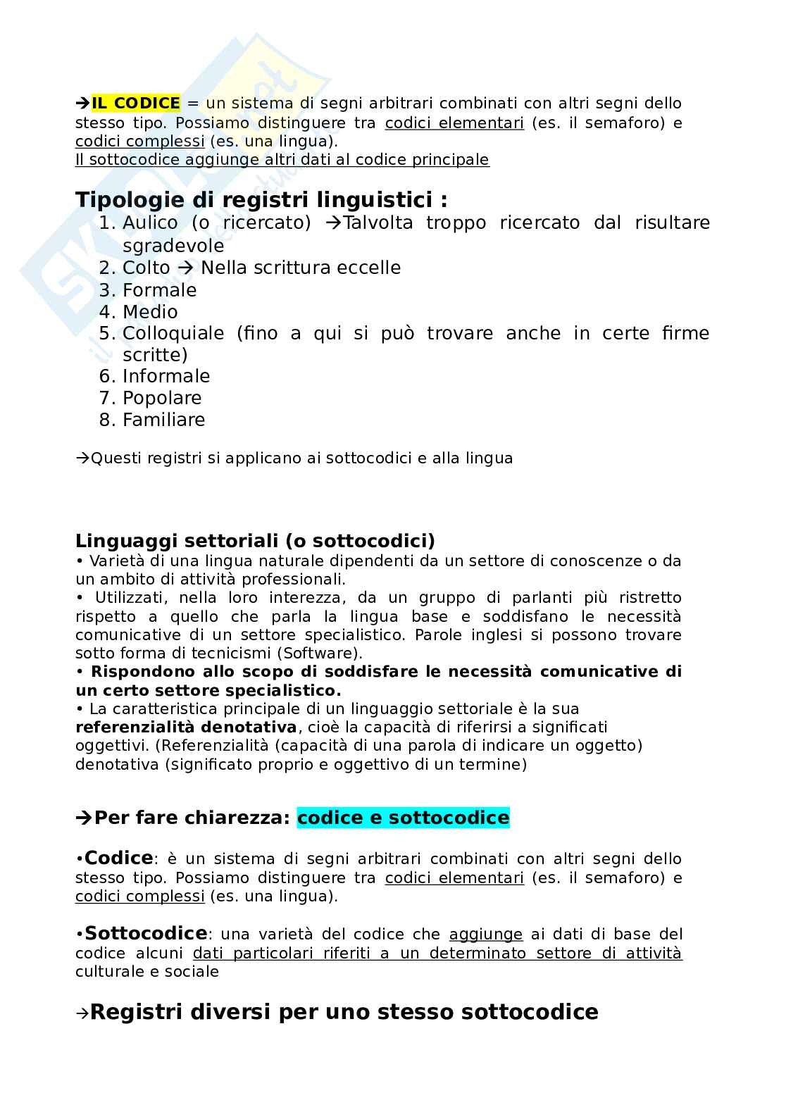 Riassunto esame Lingua italiana, Prof. Ruscello Francesco, libro consigliato Italiani scritti e italiano scritto, Fabio Ruggiano, Fabio Rossi e Luca Serianni Pag. 26