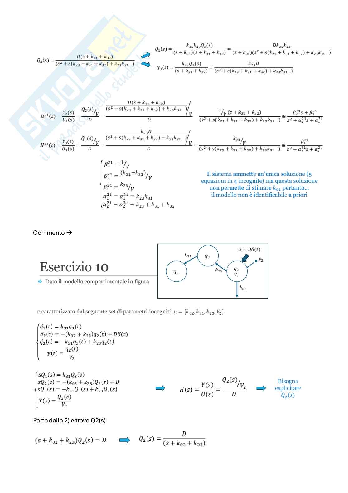 Esercizi di Modelli dei sistemi biologici Pag. 11