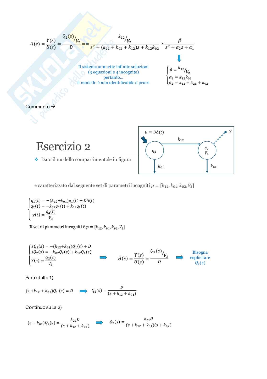 Esercizi di Modelli dei sistemi biologici Pag. 2