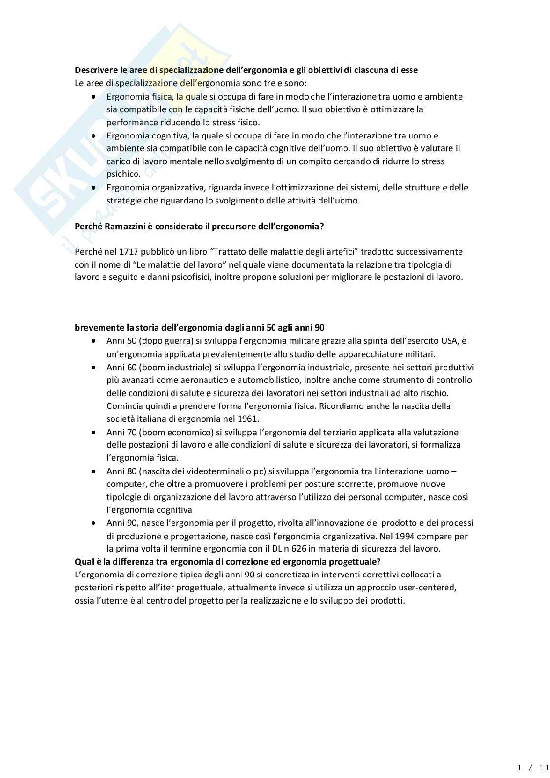 Paniere Ergonomia (2026) - Risposte aperte corrette  Pag. 2