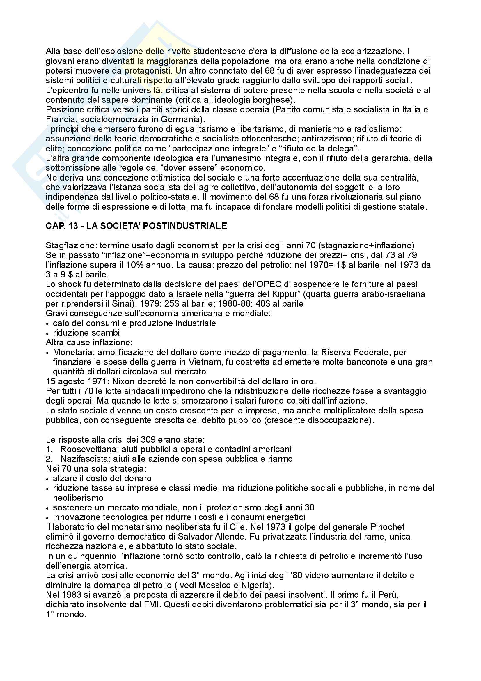 Riassunto esame Storia contemporanea, prof. Calanca, libro consigliato Da mondiale a globale, De Bernardi Pag. 26