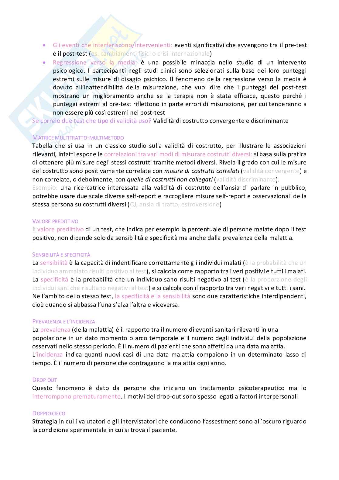 Metodi d'indagine in psicologia clinica Pag. 16