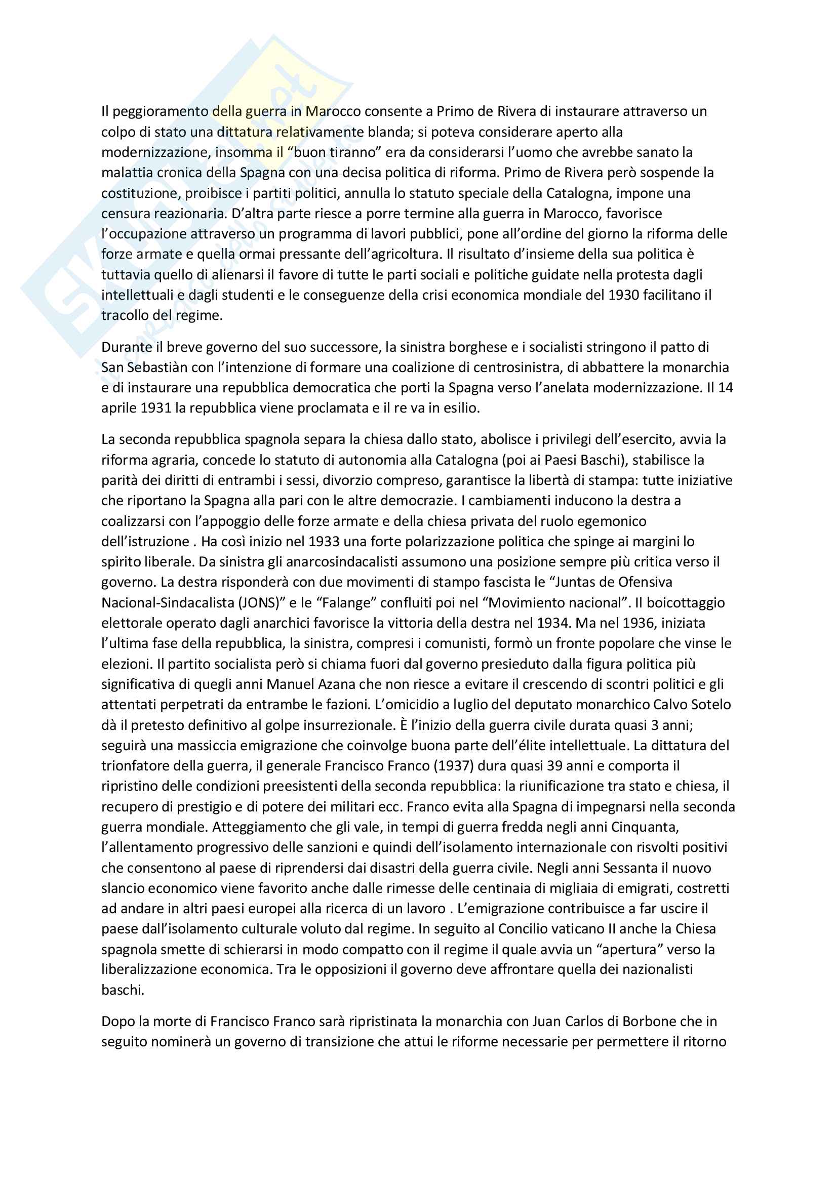 Riassunto esame Letteratura Spagnola 2, prof Flammini, libri consigliati Settecento,Ottocento e Novecento, M.G Profeti Pag. 26