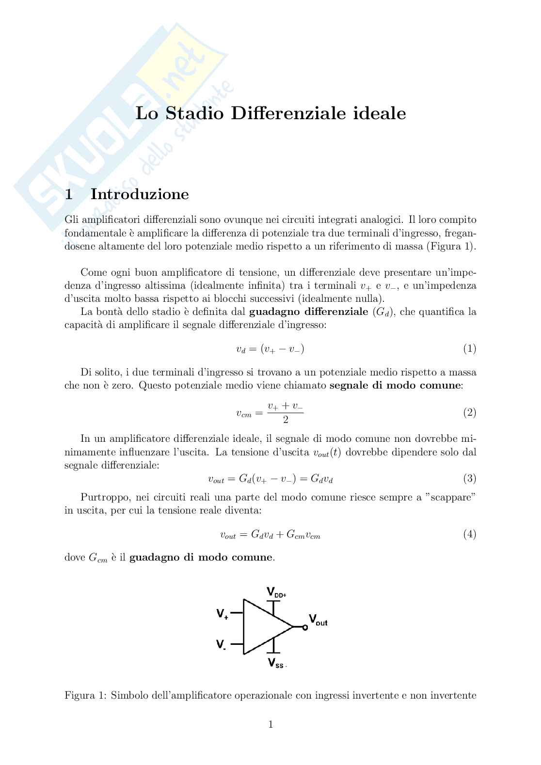 Stadio differenziale ideale Pag. 1