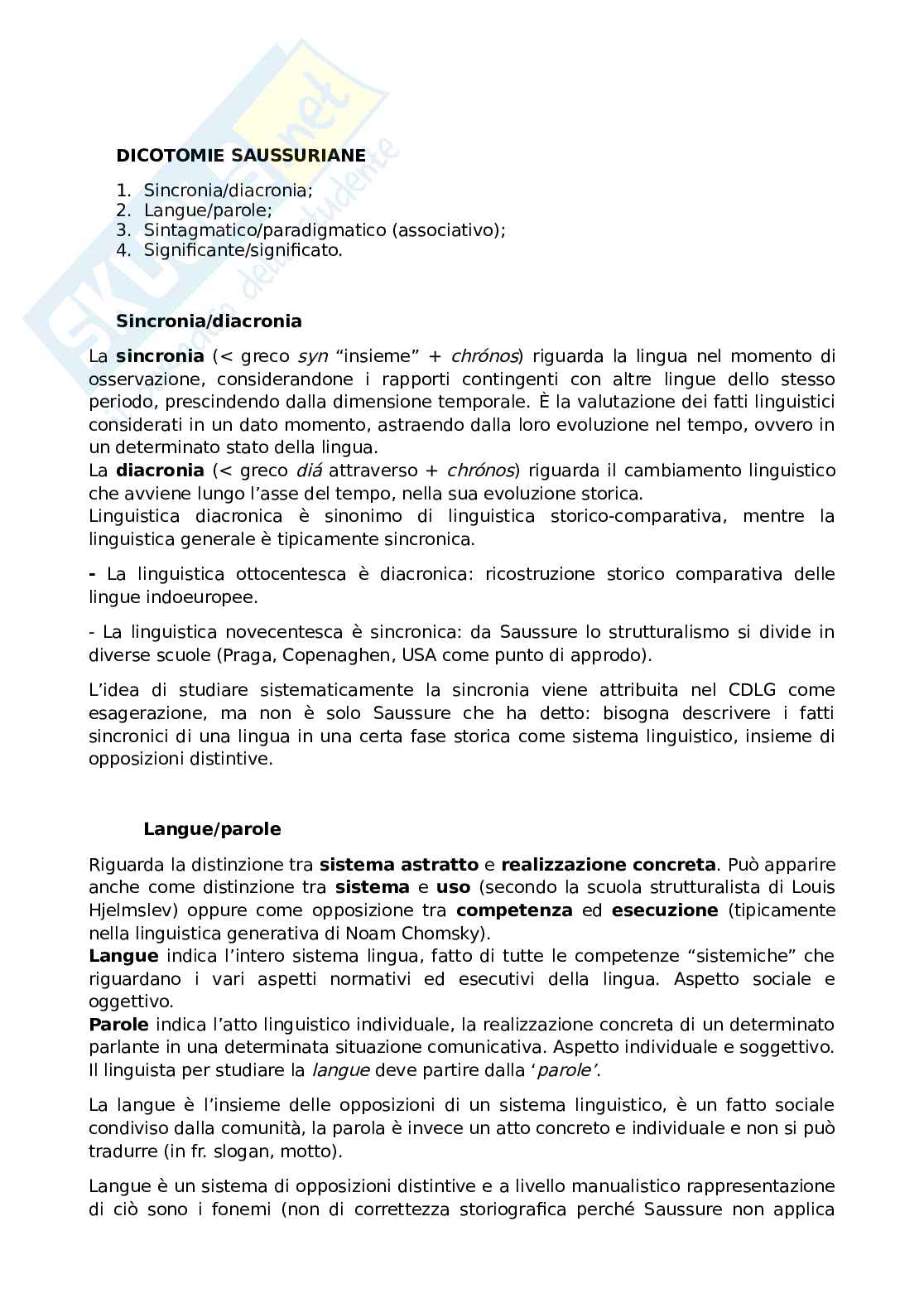 Storia della linguistica Pag. 2