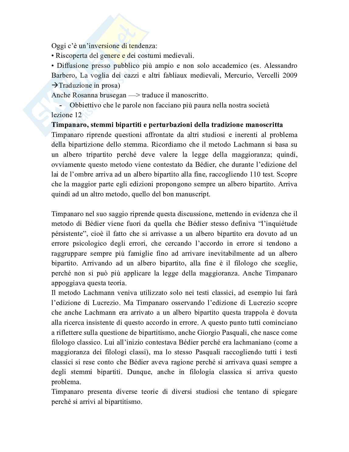 Appunti completi di Filologia romanza (avanzato) Pag. 41