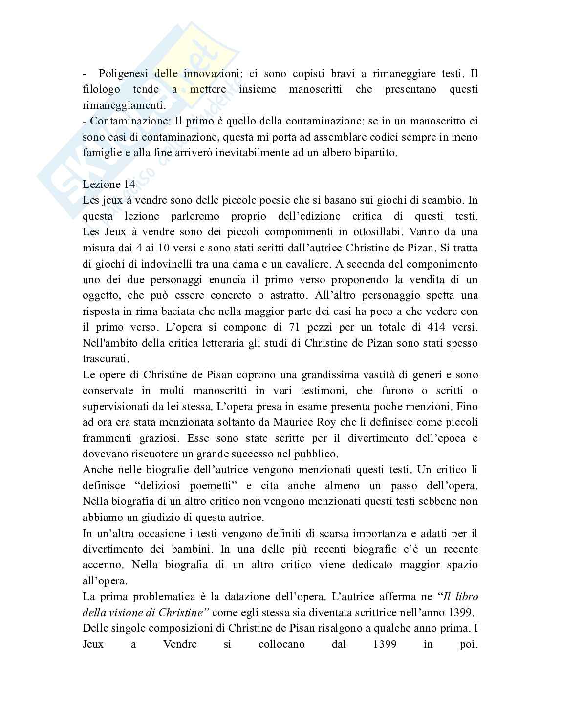 Appunti completi di Filologia romanza (avanzato) Pag. 46
