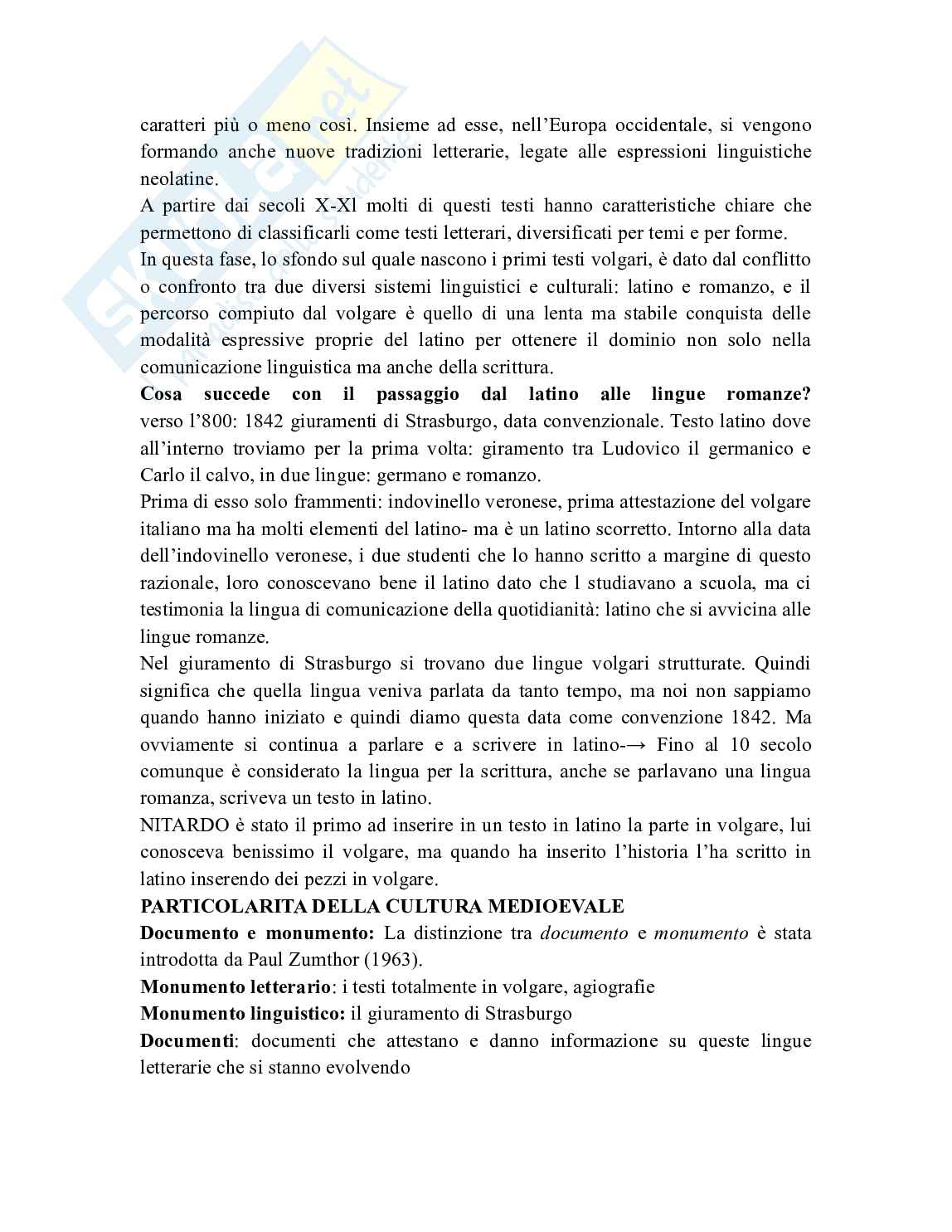 Appunti completi di Filologia romanza (avanzato) Pag. 6