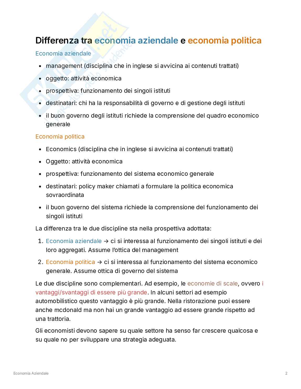 Appunti Economia aziendale  Pag. 2