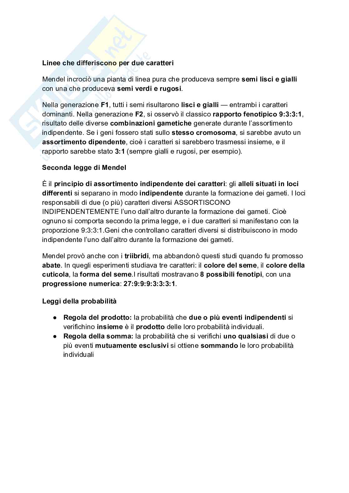 Eredità mendeliana  Pag. 6