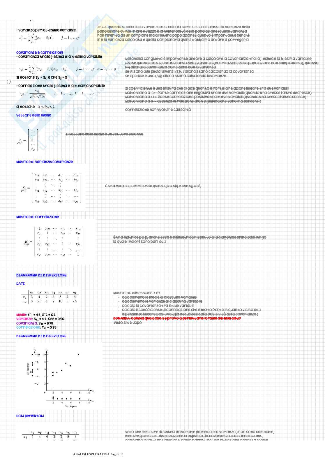 Analisi esplorativa, appunti Pag. 6
