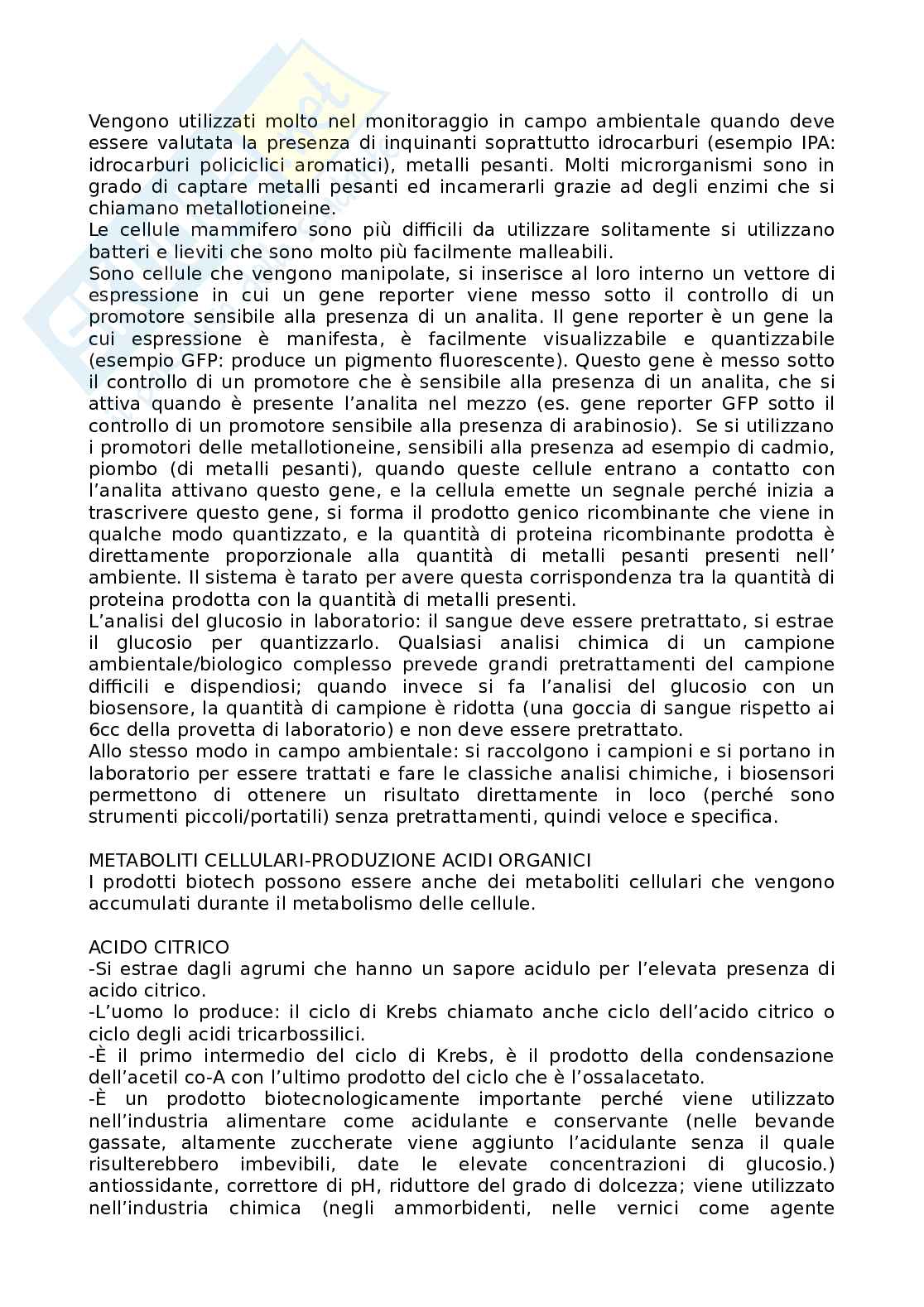 Biotecnologie - Processi e farmacologia Pag. 16