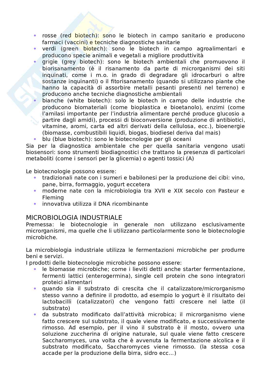 Biotecnologie - Processi e farmacologia Pag. 2