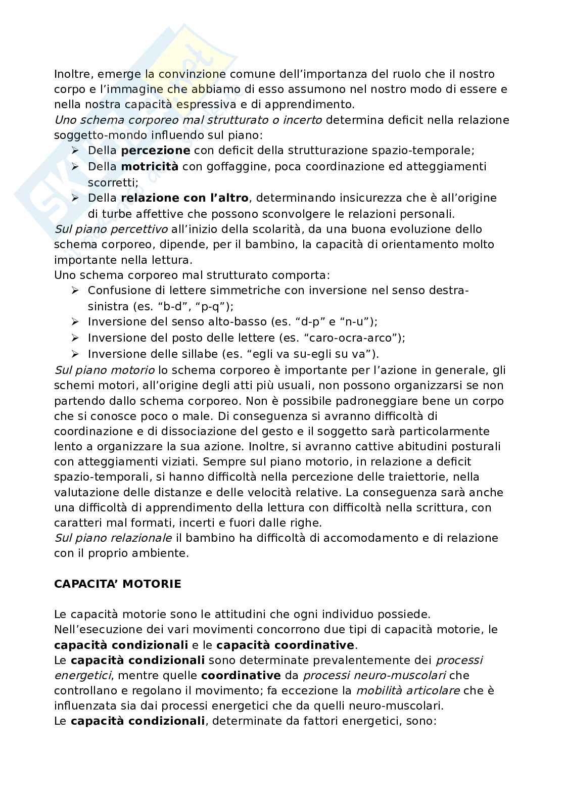 Teoria, tecnica e didattica dell'attività motoria - Appunti Pag. 11