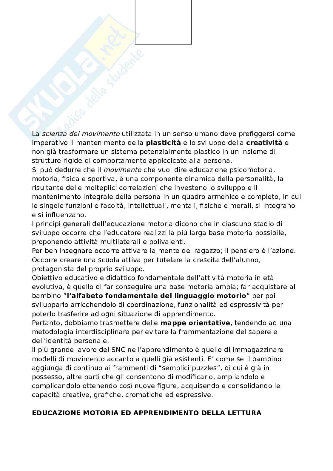 Teoria, tecnica e didattica dell'attività motoria - Appunti Pag. 21