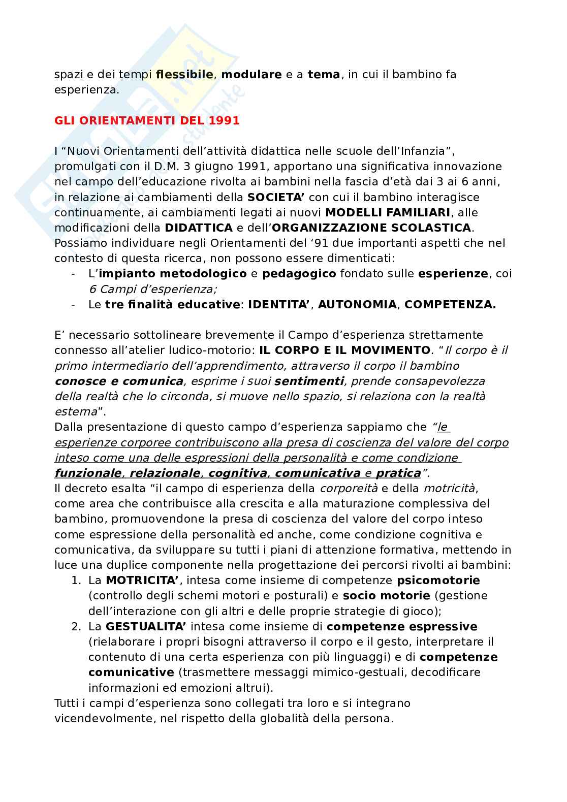 Teoria, tecnica e didattica dell'attività motoria - Appunti Pag. 51