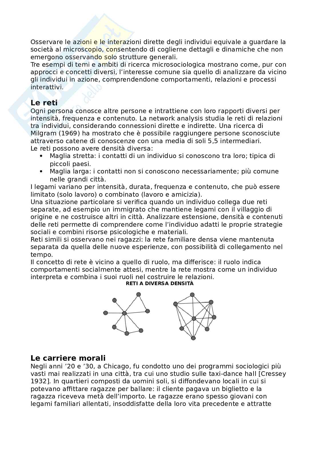 Riassunto esame Sociologia e metodologia della ricerca sociale, Prof. Bevilacqua Emiliano, libro consigliato Sociologia. I concetti di base, Bagnasco, Barbagli, Cavalli Pag. 31