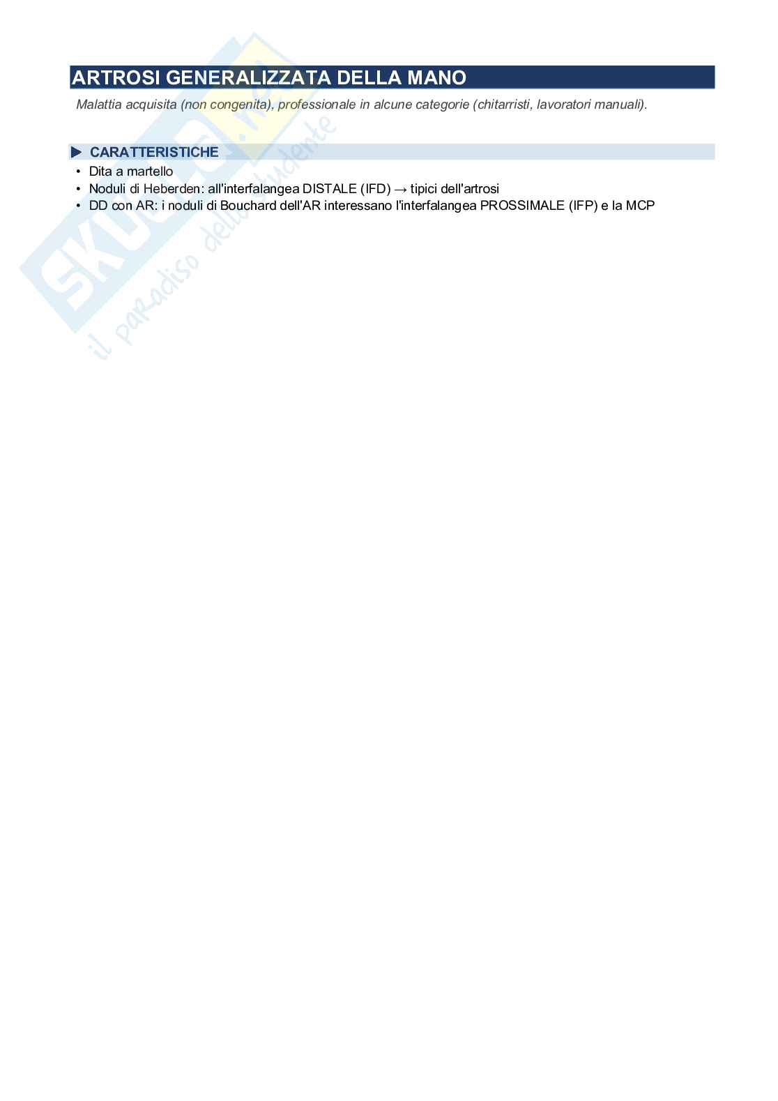 Fratture, contusione, spalla, ginocchio, gomito, bacino-anca, mano Pag. 46